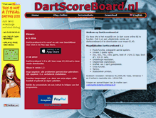 Tablet Screenshot of dartscoreboard.nl
